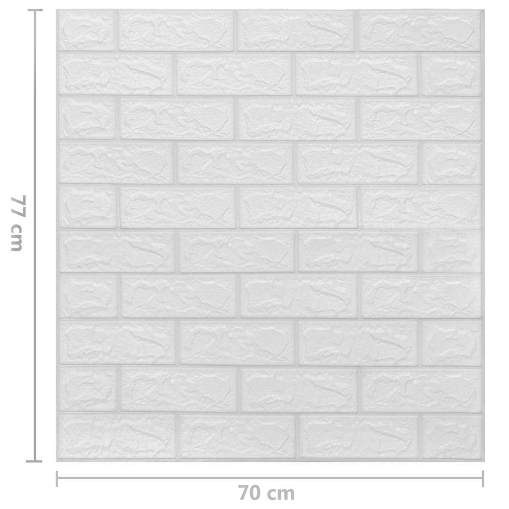 3D-behang zelfklevend 10 st bakstenen wit is nu te koop bij PeponiXL, paradijselijk wonen!