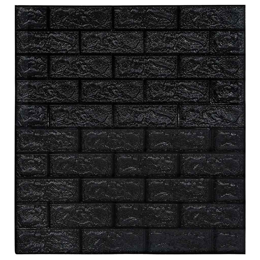 3D-behang zelfklevend 20 st bakstenen zwart is nu te koop bij PeponiXL, paradijselijk wonen!