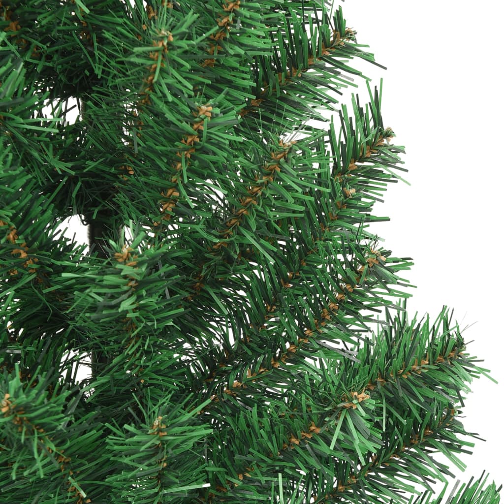 Kunstkerstboom met standaard half 240 cm PVC groen is nu te koop bij PeponiXL, paradijselijk wonen!