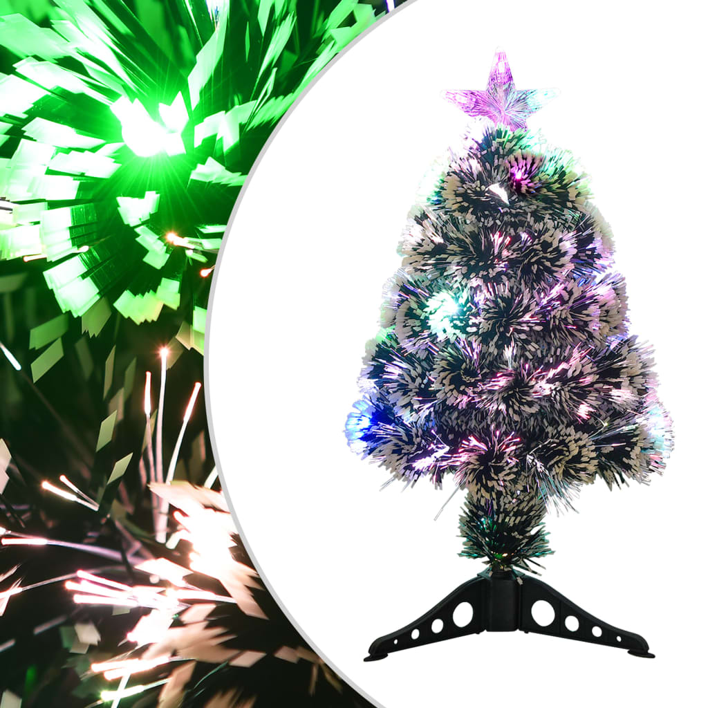 Kerstboom met LED 64 cm glasvezel groen en wit is nu te koop bij PeponiXL, paradijselijk wonen!