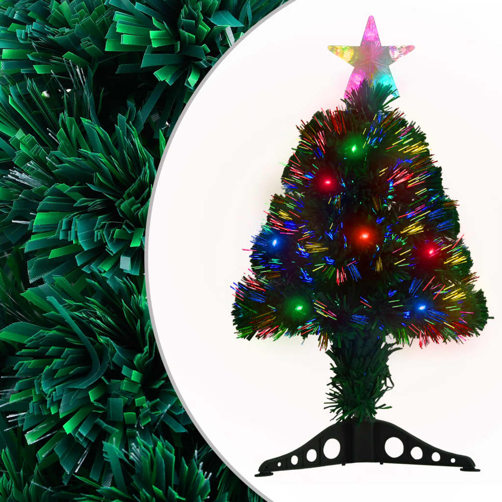 Voorverlichte kerstboom met standaard en LED 64 cm glasvezel is nu te koop bij PeponiXL, paradijselijk wonen!