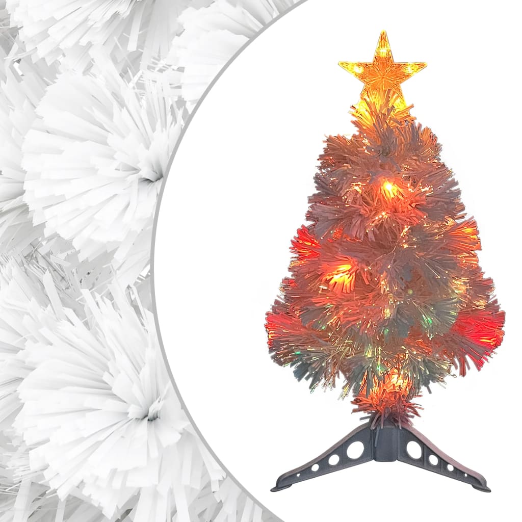 Kunstkerstboom met verlichting 64 cm glasvezel wit is nu te koop bij PeponiXL, paradijselijk wonen!