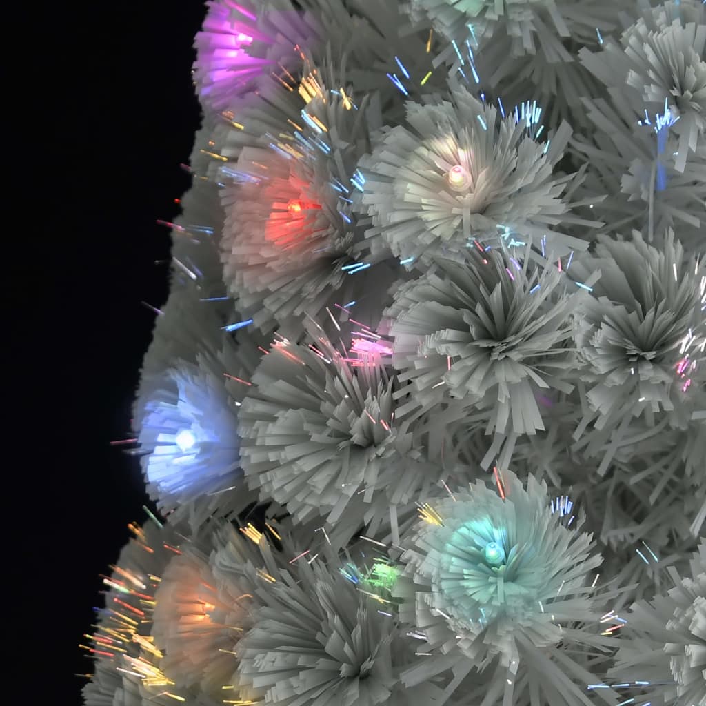 Kunstkerstboom met verlichting 240 cm glasvezel wit is nu te koop bij PeponiXL, paradijselijk wonen!