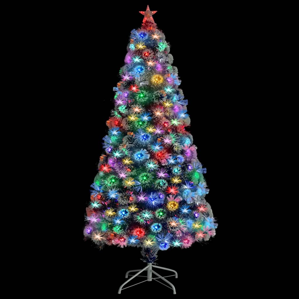 Kunstkerstboom met verlichting 120 cm glasvezel wit en blauw is nu te koop bij PeponiXL, paradijselijk wonen!