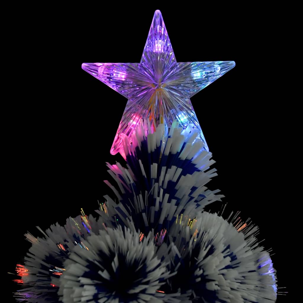 Kunstkerstboom met verlichting 120 cm glasvezel wit en blauw is nu te koop bij PeponiXL, paradijselijk wonen!