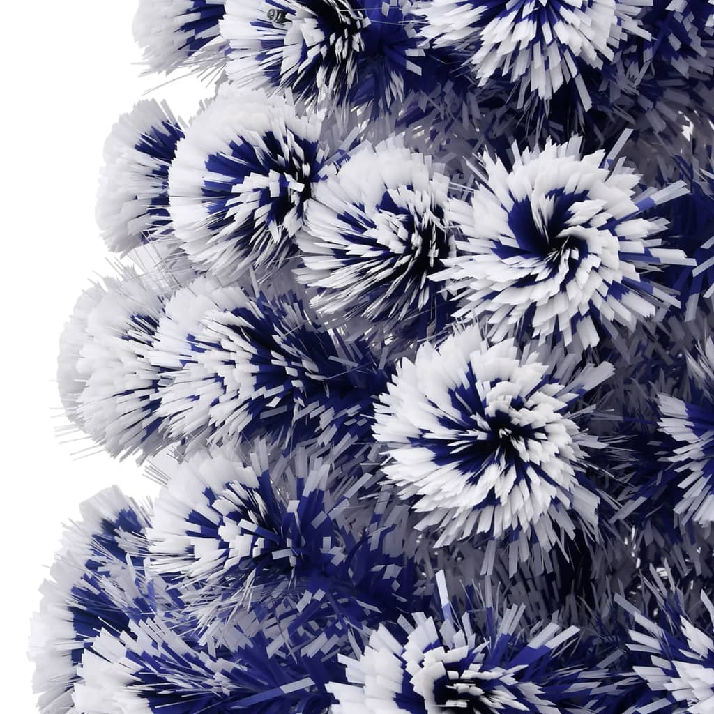 Kunstkerstboom met verlichting 120 cm glasvezel wit en blauw is nu te koop bij PeponiXL, paradijselijk wonen!