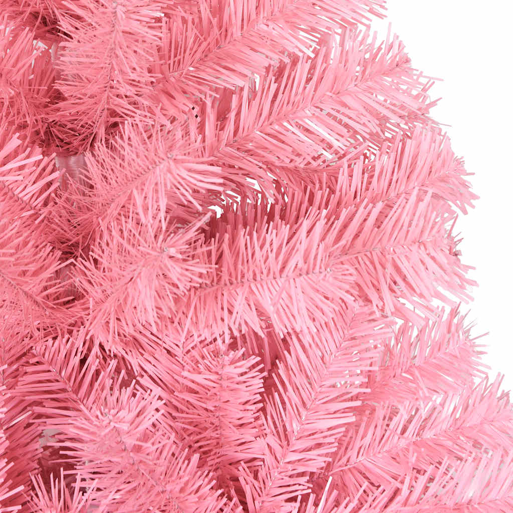 Kunstkerstboom met standaard 120 cm PVC roze is nu te koop bij PeponiXL, paradijselijk wonen!