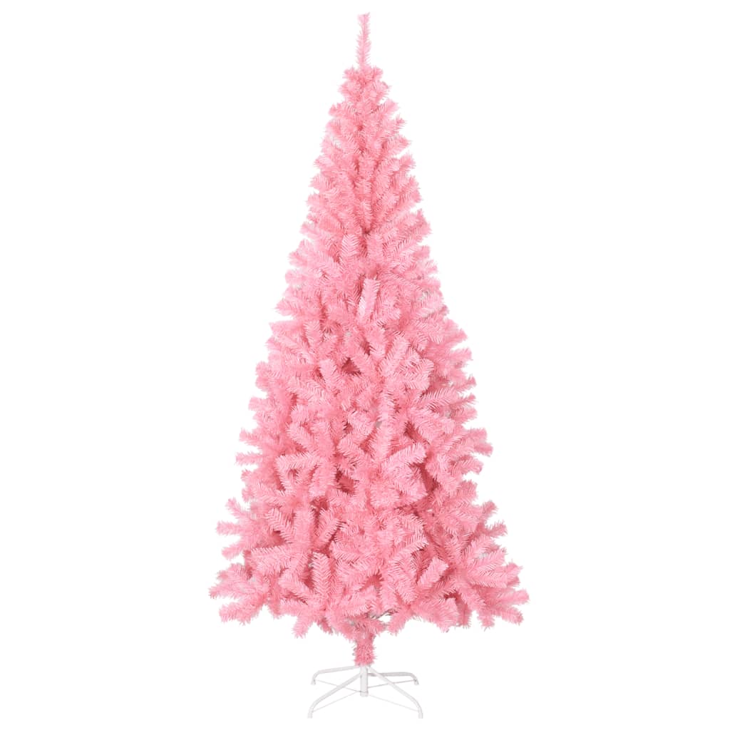 Kunstkerstboom met standaard 240 cm PVC roze is nu te koop bij PeponiXL, paradijselijk wonen!