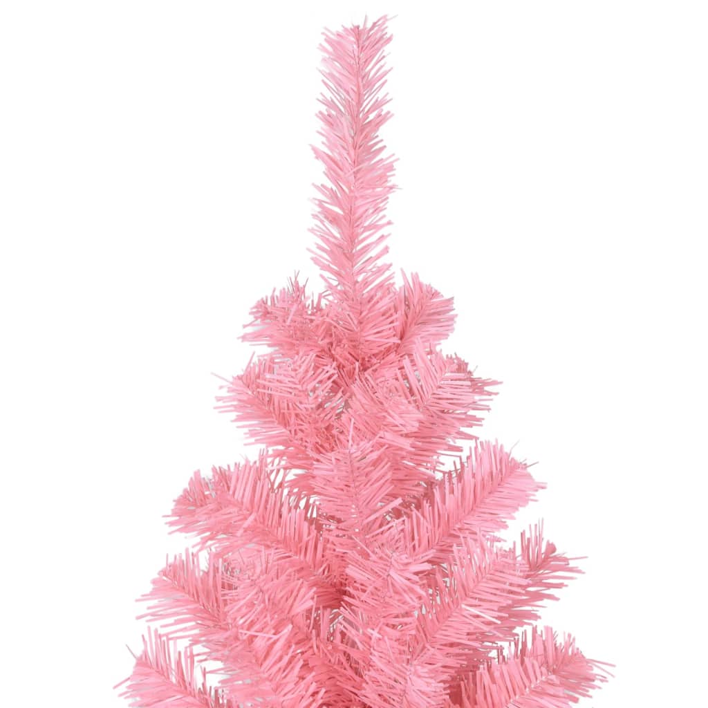 Kunstkerstboom met standaard 240 cm PVC roze is nu te koop bij PeponiXL, paradijselijk wonen!