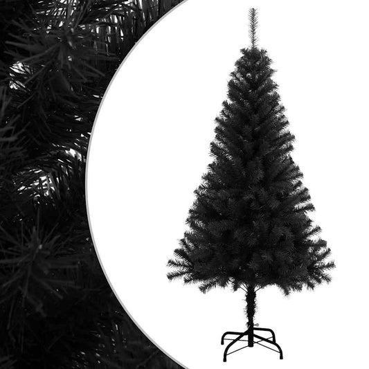 Kunstkerstboom met standaard 120 cm PVC zwart is nu te koop bij PeponiXL, paradijselijk wonen!