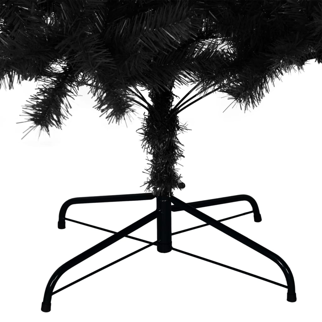 Kunstkerstboom met standaard 240 cm PVC zwart is nu te koop bij PeponiXL, paradijselijk wonen!