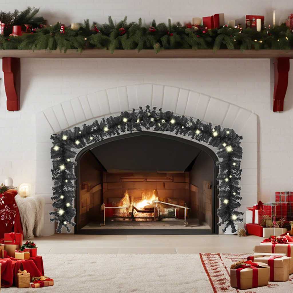 Kerstslinger met LED-lampjes 20 m zwart is nu te koop bij PeponiXL, paradijselijk wonen!