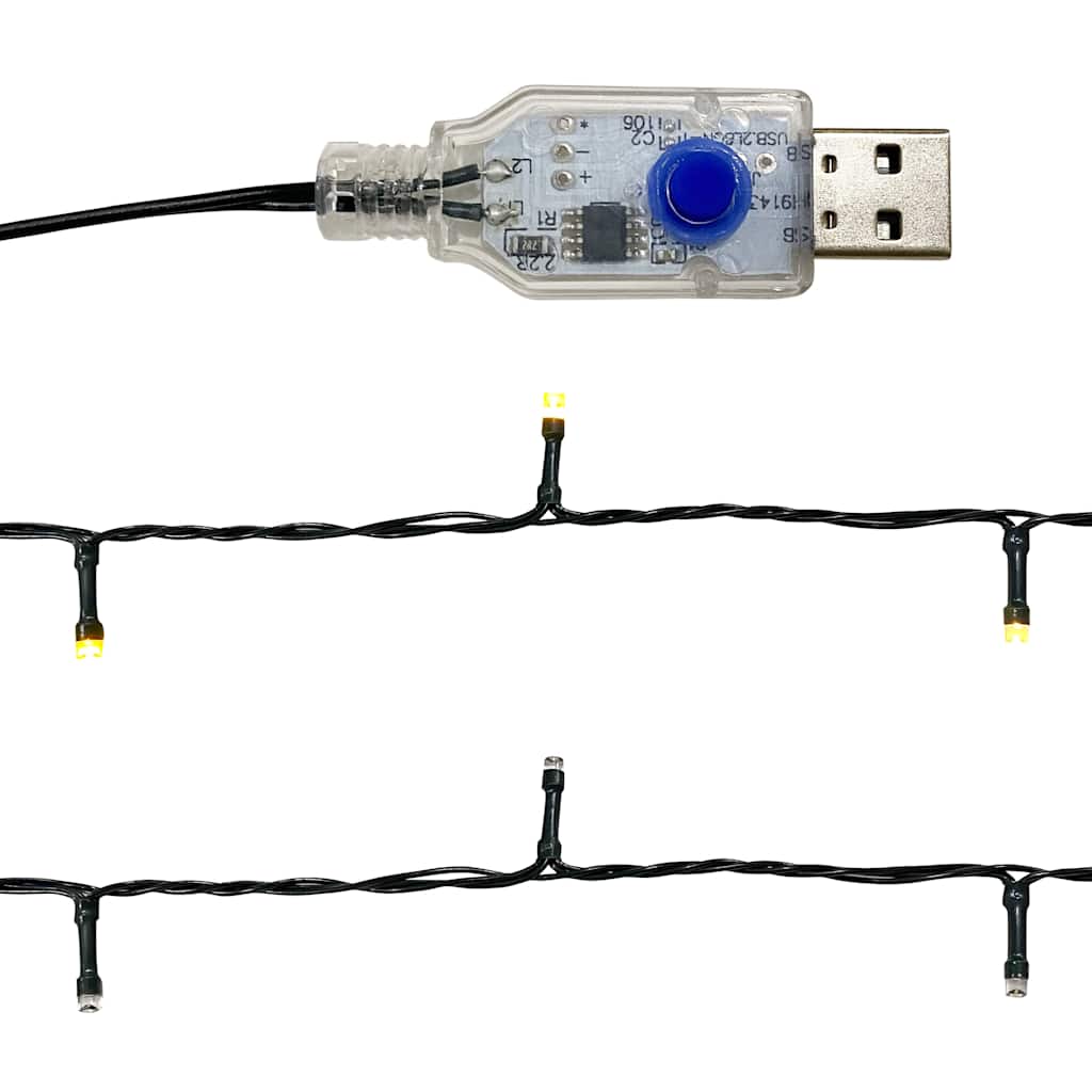 Kerstslinger met LED-lampjes 20 m zwart is nu te koop bij PeponiXL, paradijselijk wonen!