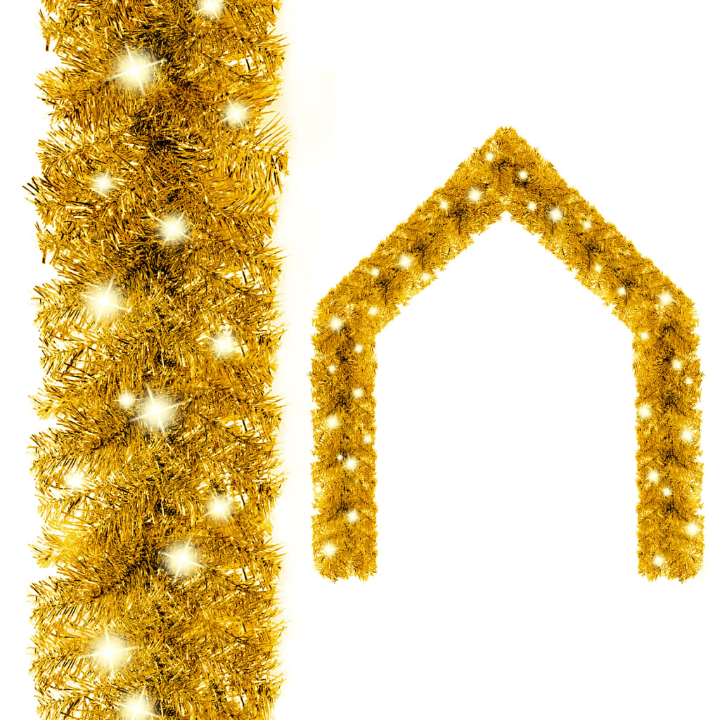 Kerstslinger met LED-lampjes 5 m goudkleurig is nu te koop bij PeponiXL, paradijselijk wonen!