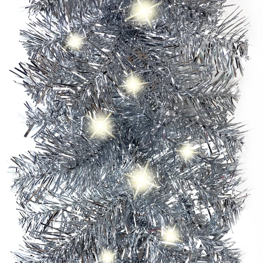 Kerstslinger met LED-lampjes 20 m zilverkleurig is nu te koop bij PeponiXL, paradijselijk wonen!