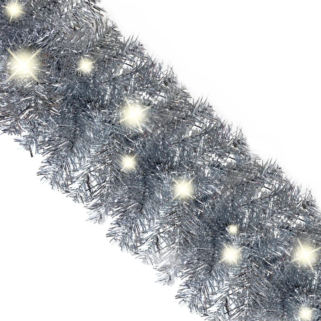 Kerstslinger met LED-lampjes 20 m zilverkleurig is nu te koop bij PeponiXL, paradijselijk wonen!