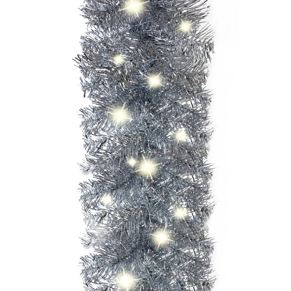 Kerstslinger met LED-lampjes 20 m zilverkleurig is nu te koop bij PeponiXL, paradijselijk wonen!
