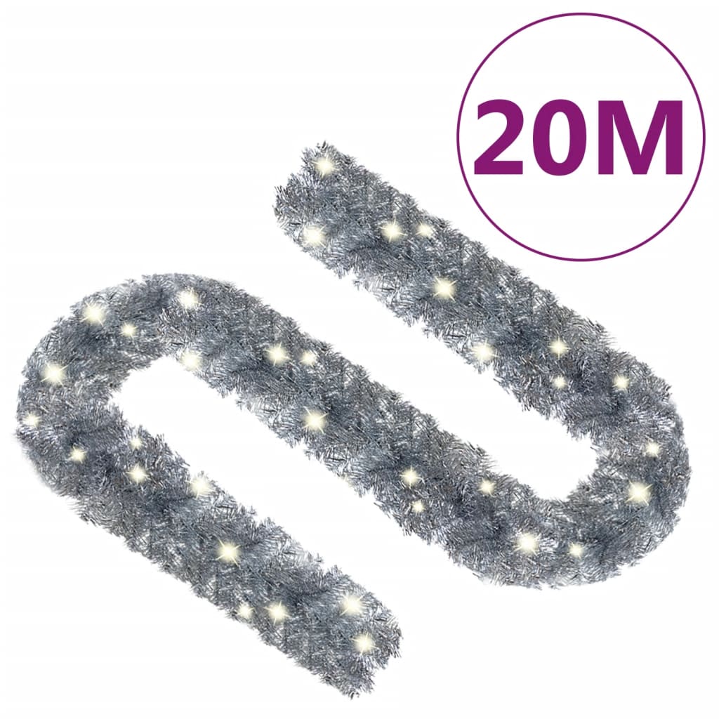 Kerstslinger met LED-lampjes 20 m zilverkleurig is nu te koop bij PeponiXL, paradijselijk wonen!