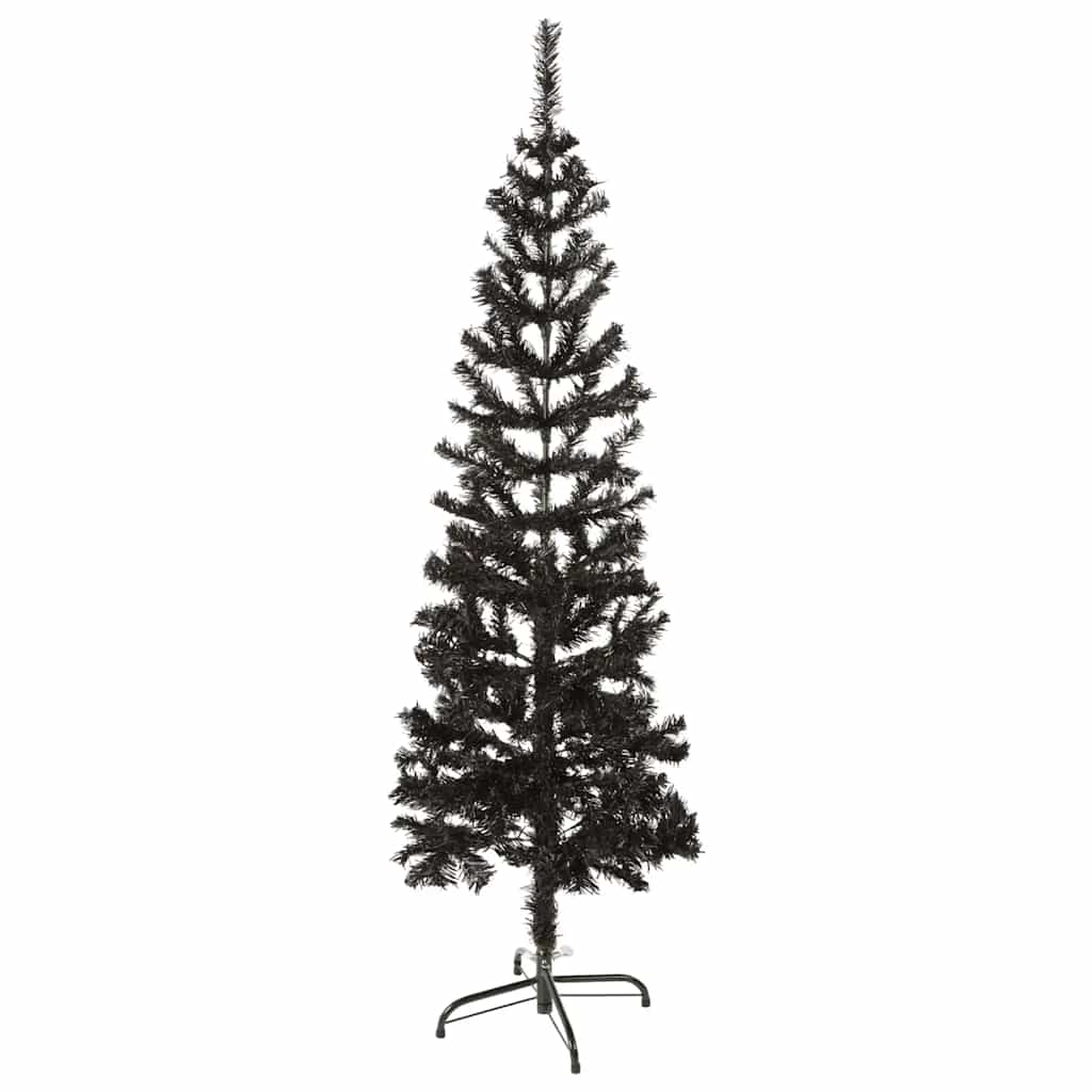 Kerstboom smal 150 cm zwart is nu te koop bij PeponiXL, paradijselijk wonen!