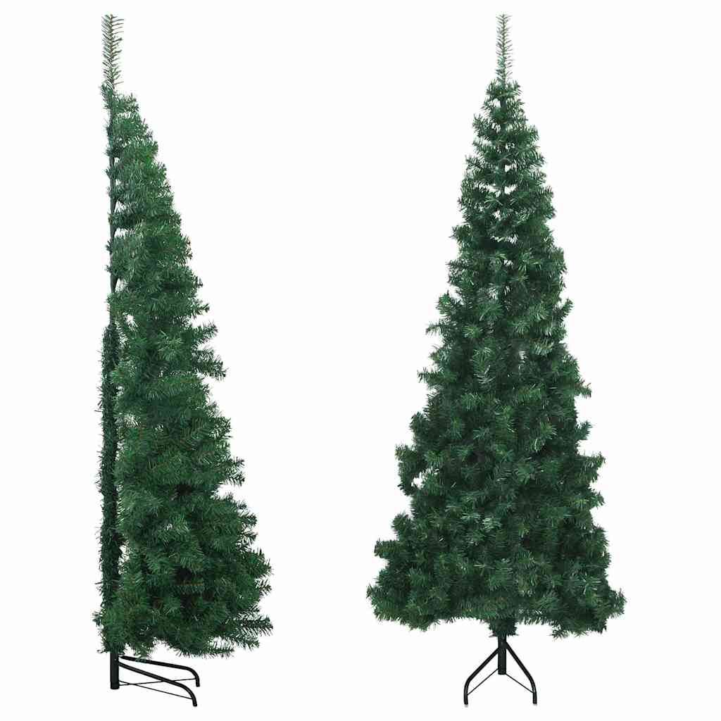 Kunstkerstboom hoek 210 cm PVC groen is nu te koop bij PeponiXL, paradijselijk wonen!