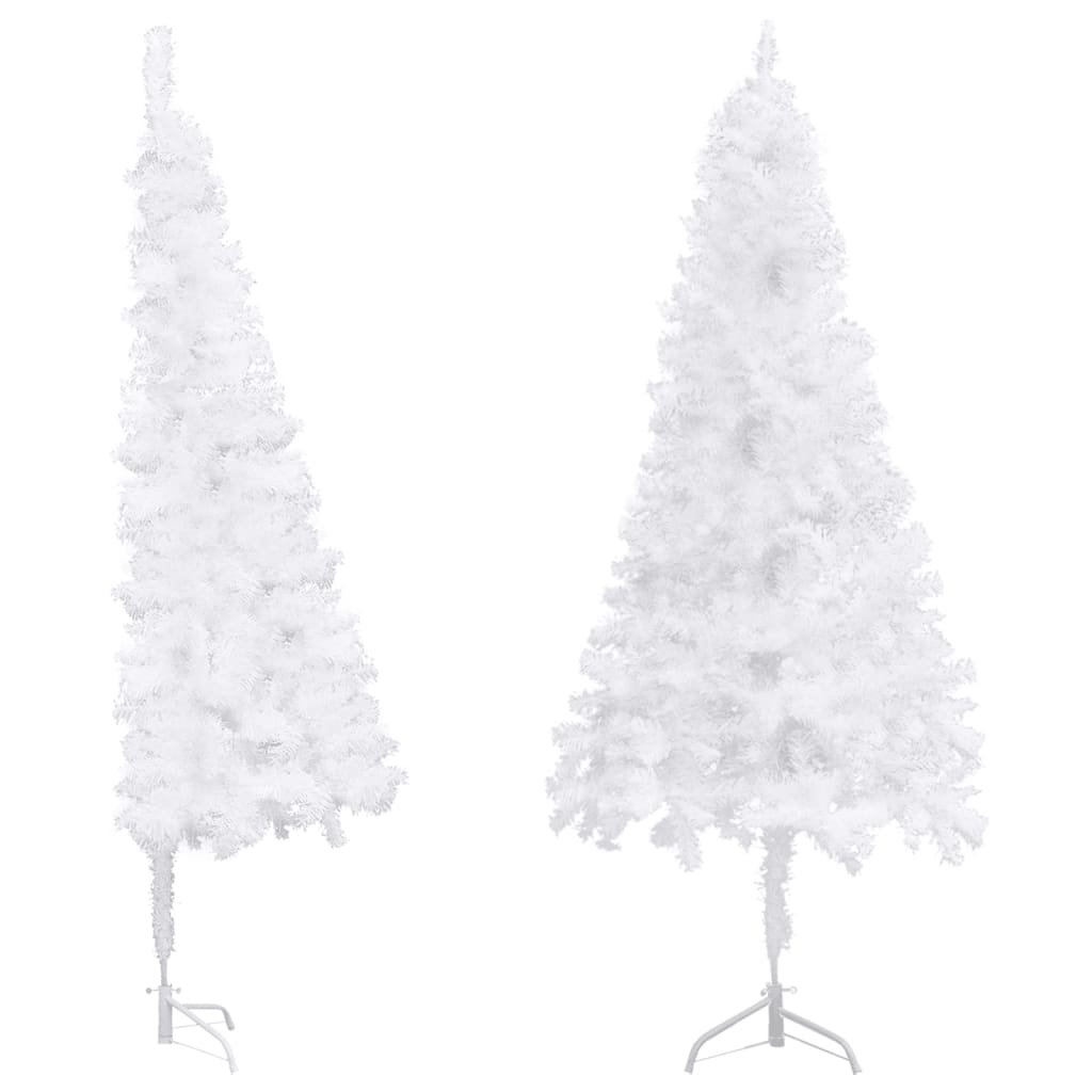 Kunstkerstboom hoek 240 cm PVC wit is nu te koop bij PeponiXL, paradijselijk wonen!