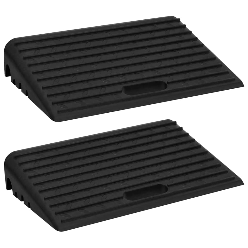 Oprijhulpen 2 st 50x30x11 cm rubber is nu te koop bij PeponiXL, paradijselijk wonen!