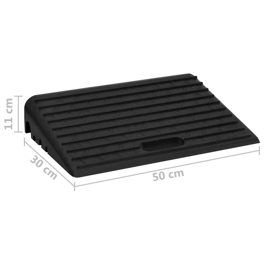 Oprijhulpen 2 st 50x30x11 cm rubber is nu te koop bij PeponiXL, paradijselijk wonen!