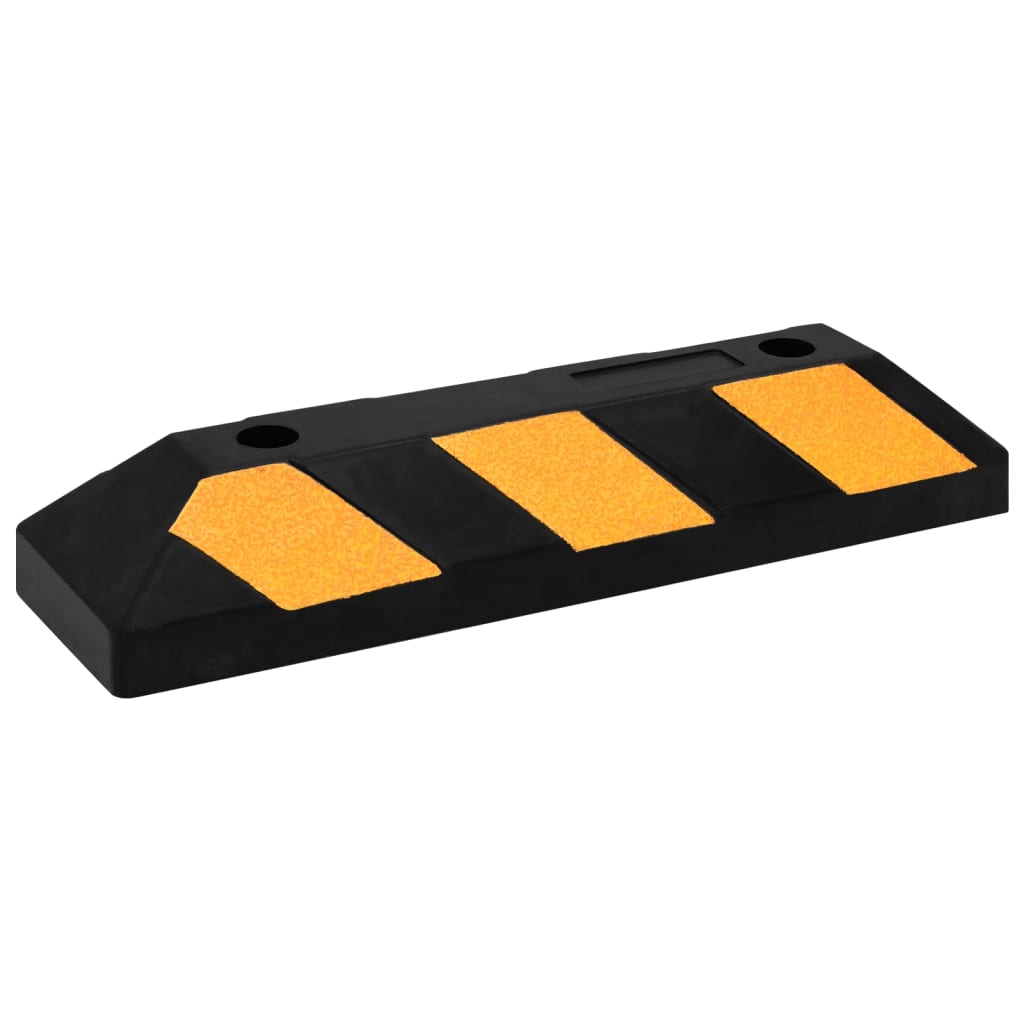Parkeerblokken reflecterend 2 st 56x15x10 cm rubber is nu te koop bij PeponiXL, paradijselijk wonen!