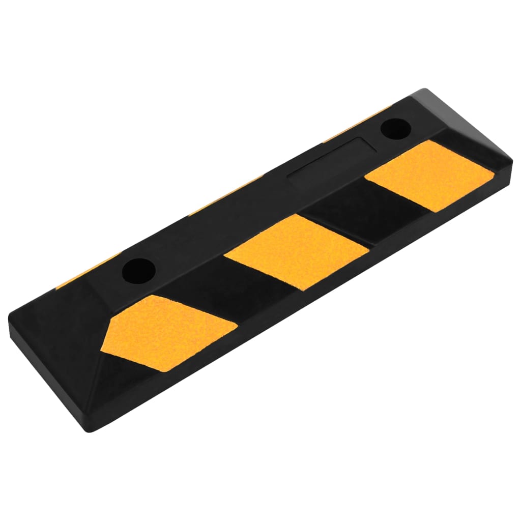 Parkeerblokken reflecterend 2 st 56x15x10 cm rubber is nu te koop bij PeponiXL, paradijselijk wonen!