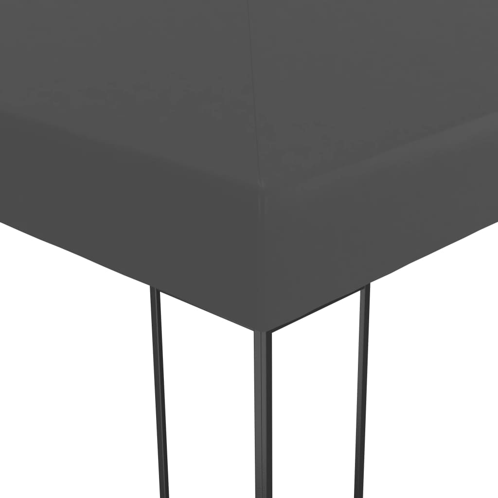 Prieel met LED-lichtslinger 3x4 m antracietkleurig is nu te koop bij PeponiXL, paradijselijk wonen!