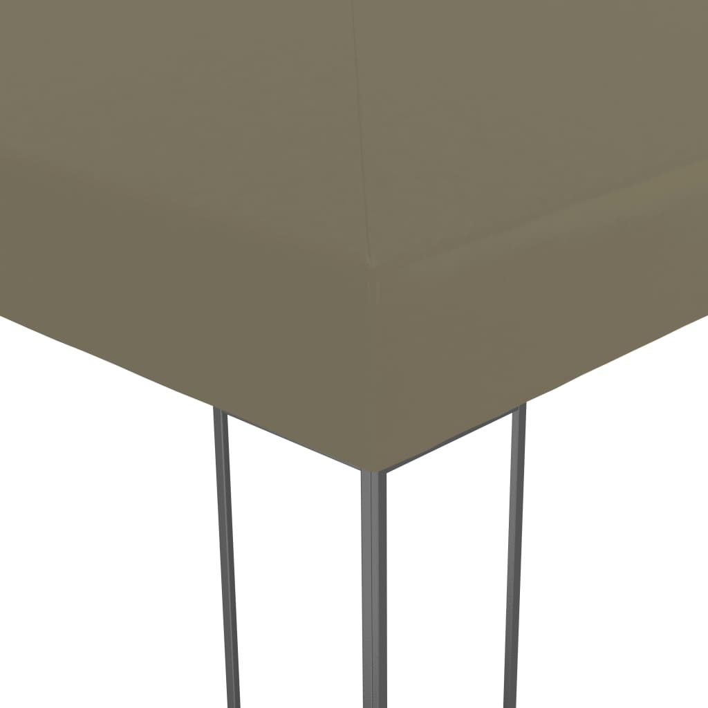 Tuinpaviljoen met LED-lichtslinger 3x3 m taupe is nu te koop bij PeponiXL, paradijselijk wonen!