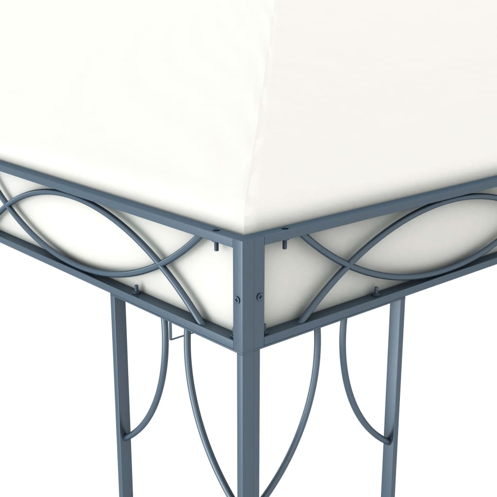 Prieel met LED-lichtslinger 300x300 cm crèmekleurig is nu te koop bij PeponiXL, paradijselijk wonen!