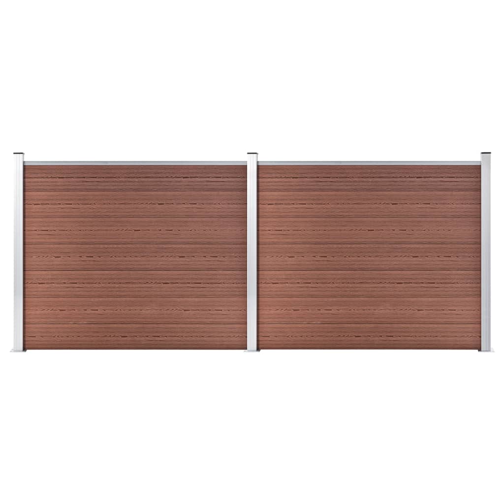 Schuttingpanelenset 353x146 cm HKC bruin is nu te koop bij PeponiXL, paradijselijk wonen!