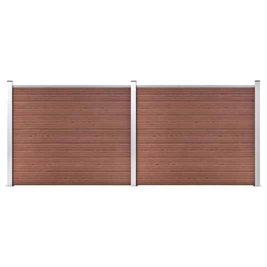 Schuttingpanelenset 353x146 cm HKC bruin is nu te koop bij PeponiXL, paradijselijk wonen!