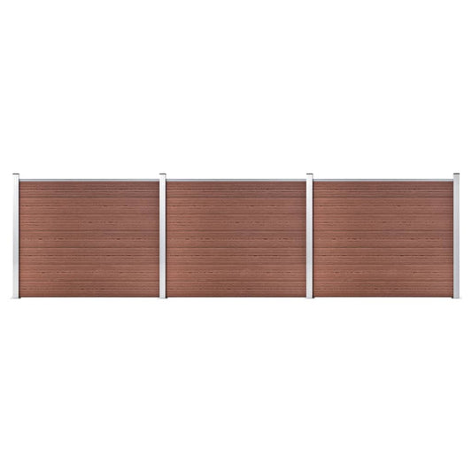 Schuttingpanelenset 526x146 cm HKC bruin is nu te koop bij PeponiXL, paradijselijk wonen!