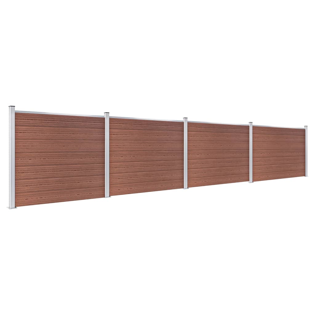 Schuttingpanelenset 699x146 cm HKC bruin is nu te koop bij PeponiXL, paradijselijk wonen!