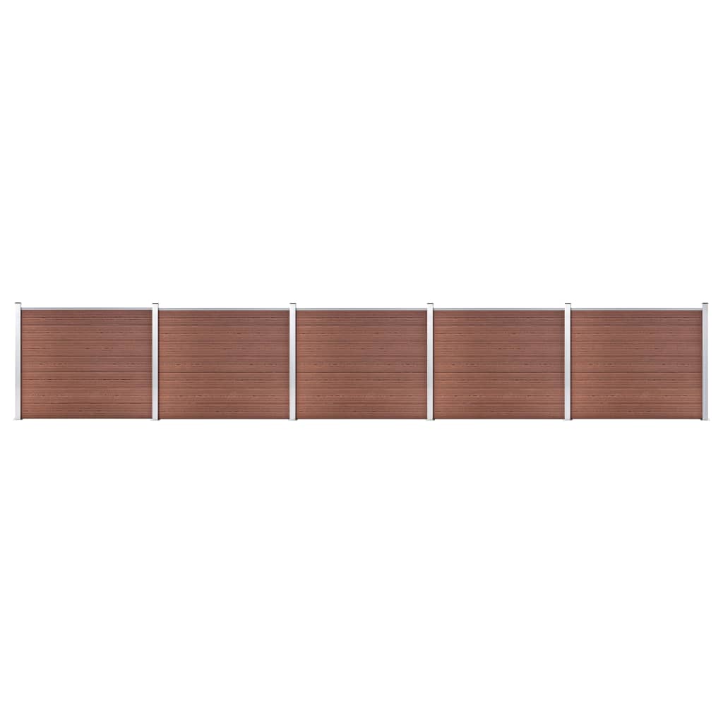 Schuttingpanelenset 872x146 cm HKC bruin is nu te koop bij PeponiXL, paradijselijk wonen!