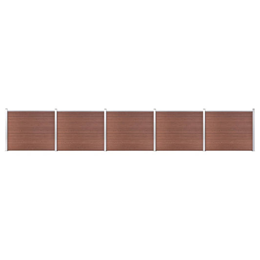Schuttingpanelenset 872x146 cm HKC bruin is nu te koop bij PeponiXL, paradijselijk wonen!
