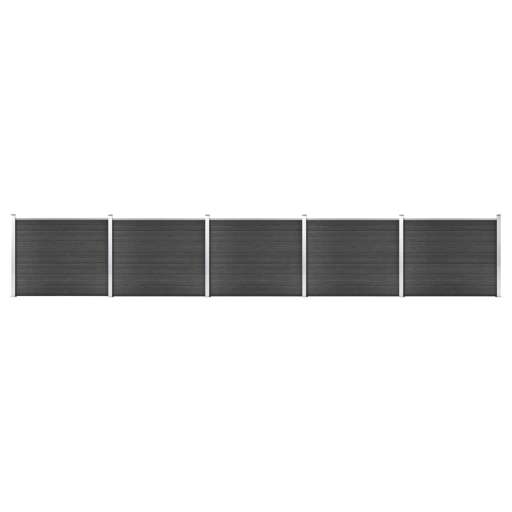 Schuttingpanelenset 872x146 cm HKC grijs is nu te koop bij PeponiXL, paradijselijk wonen!