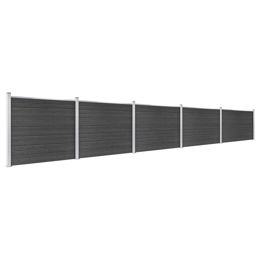 Schuttingpanelenset 872x146 cm HKC grijs is nu te koop bij PeponiXL, paradijselijk wonen!