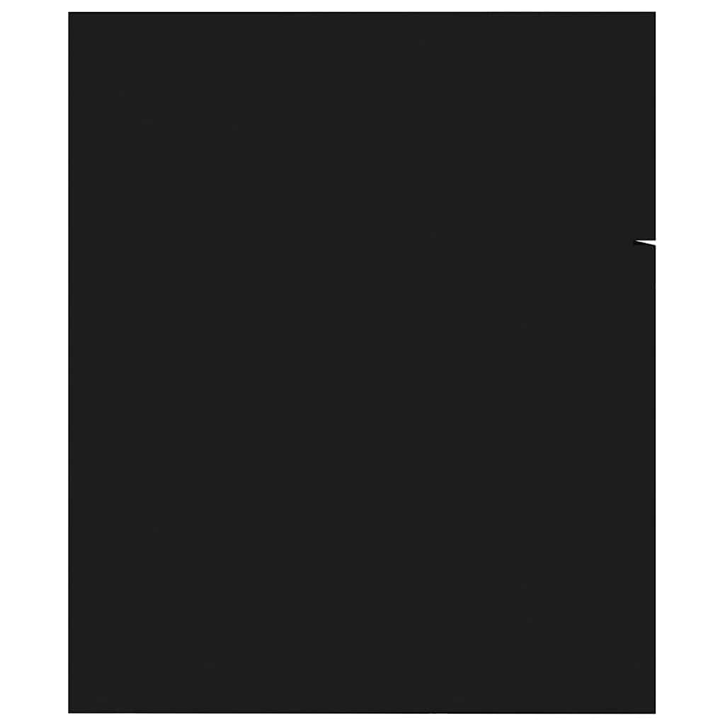 Wastafelkast met ingebouwde wastafel spaanplaat zwart is nu te koop bij PeponiXL, paradijselijk wonen!