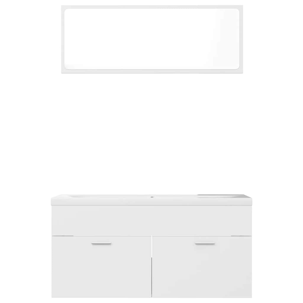 Badkamermeubelset spaanplaat wit is nu te koop bij PeponiXL, paradijselijk wonen!