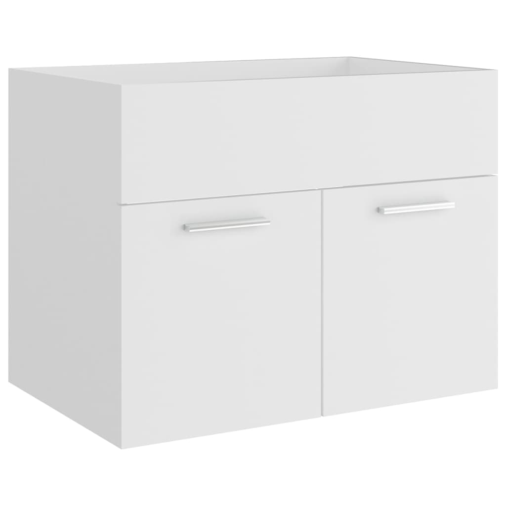 Badkamermeubelset bewerkt hout wit is nu te koop bij PeponiXL, paradijselijk wonen!