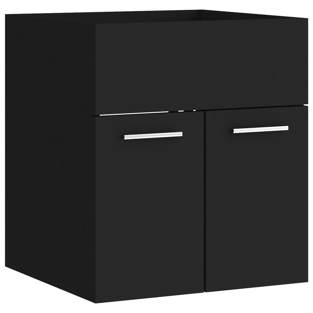 Badkamermeubelset spaanplaat zwart is nu te koop bij PeponiXL, paradijselijk wonen!