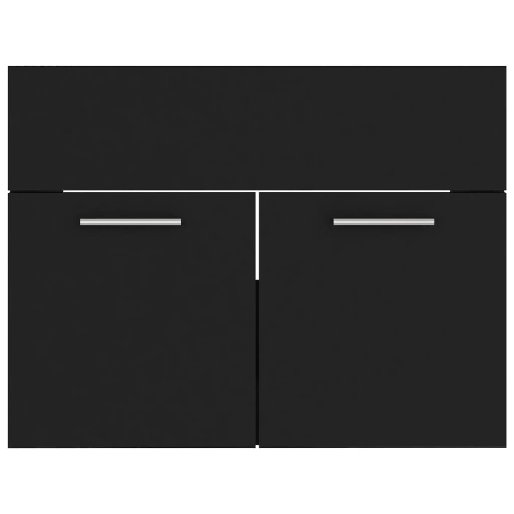 Badkamermeubelset spaanplaat zwart is nu te koop bij PeponiXL, paradijselijk wonen!