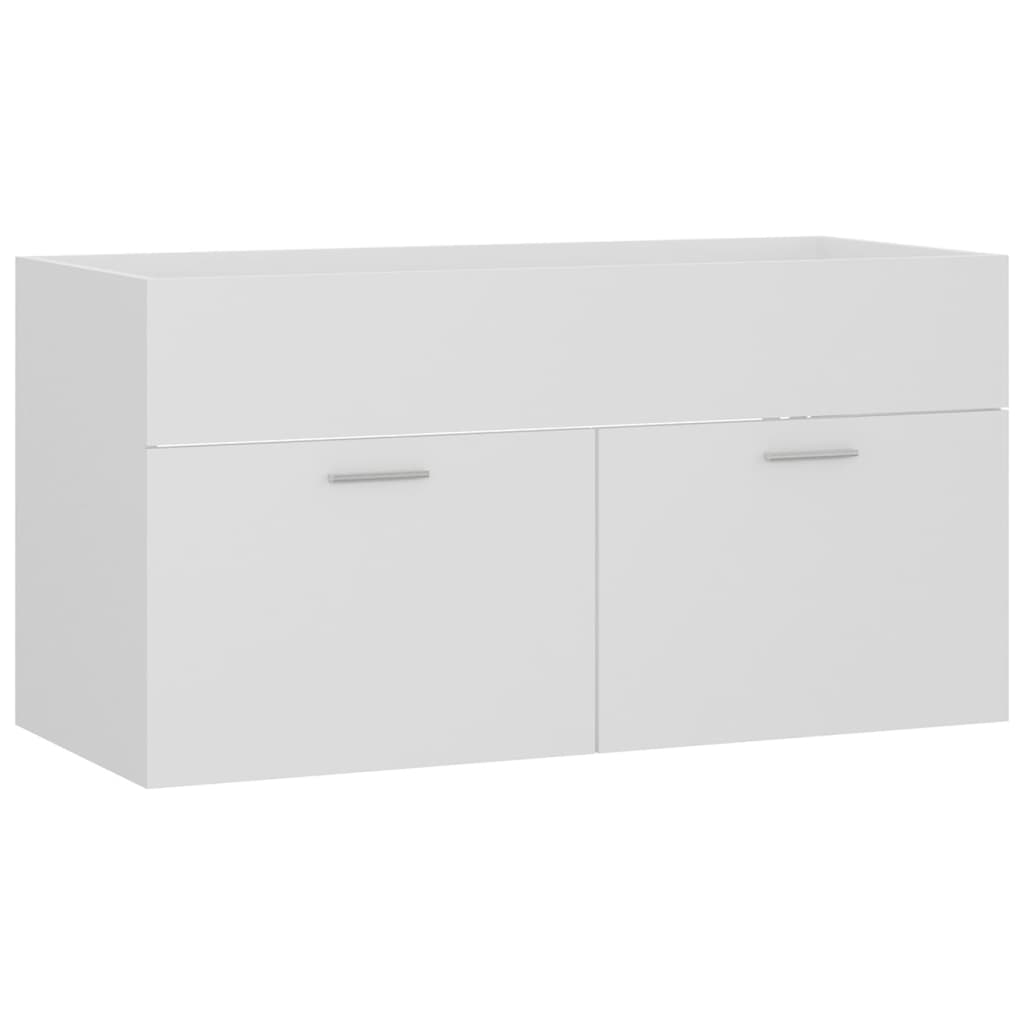 Badkamermeubelset bewerkt hout wit is nu te koop bij PeponiXL, paradijselijk wonen!