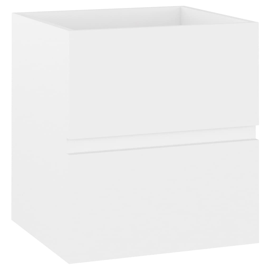 Wastafelkast met ingebouwde wastafel spaanplaat wit is nu te koop bij PeponiXL, paradijselijk wonen!