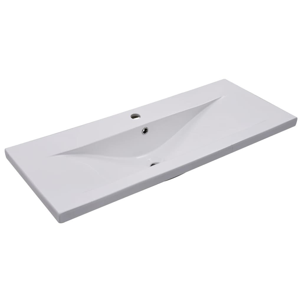 Wastafelkast met ingebouwde wastafel bewerkt hout betongrijs is nu te koop bij PeponiXL, paradijselijk wonen!
