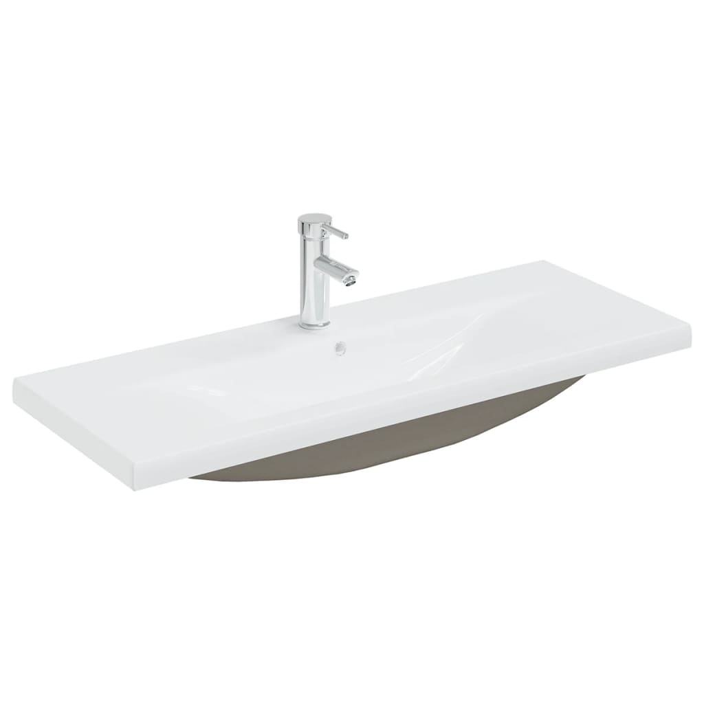 Wastafelkast met ingebouwde wastafel spaanplaat betongrijs is nu te koop bij PeponiXL, paradijselijk wonen!