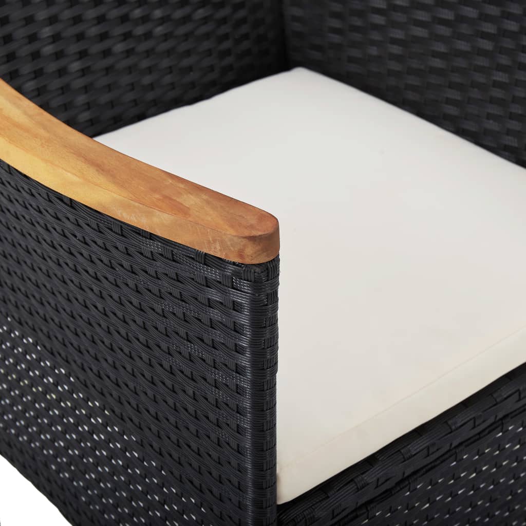 3-delige Tuinset zwart is nu te koop bij PeponiXL, paradijselijk wonen!